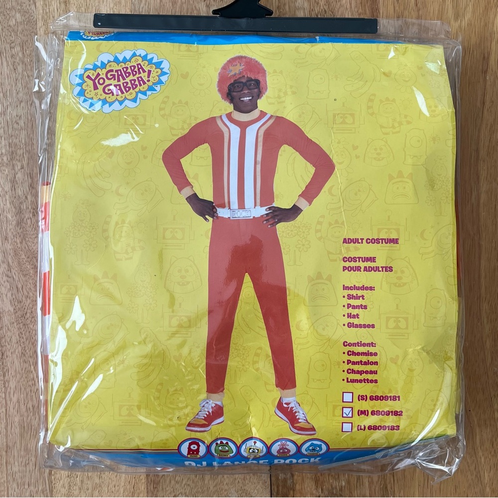 Yo Gabba Gabba! DJ Lance Rock Adult Costume Size M
